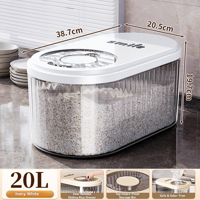 20L Cream White + Transparent Tea
