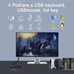 通用串行总线3.0高清多媒体接口开关4x1分辨率红外遥控器8K60Hz高清多媒体接口开关