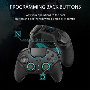 Controlador inalámbrico Bluetooth para PS4 PS3 PS 4 3 PC iPhone Gamepad Control remoto Programable Turbo 6-Axis Gyro RGB Joystick