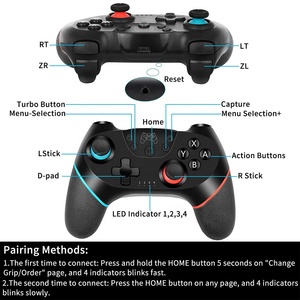 Controlador inalámbrico para Switch Gamepad Controle Compatible con PC Joystick con 6 ejes/Turbo/Función ergonómica - Product Image 4