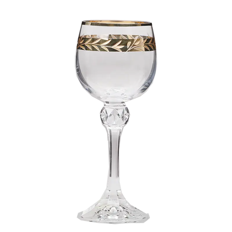 Высококачественные богемные круглые бессвинцовые прозрачные бокалы для свадебной вечеринки в чешском стиле бокалы для вина бокал