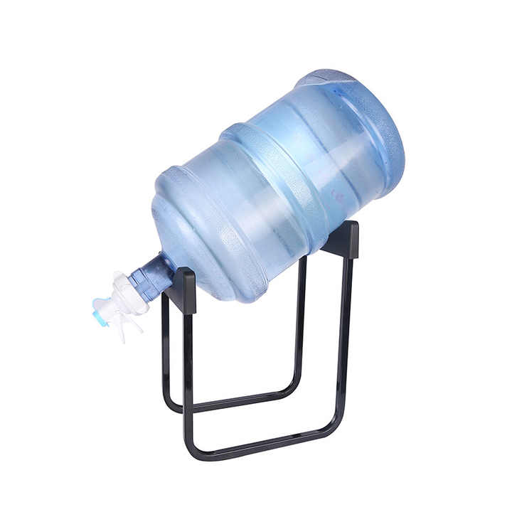Có thể tháo rời uống đài phun nước kim loại 3-5 gallon không trượt chai nước Jug lưu trữ Dispenser đứng Rack với chống bụi vòi phun tap