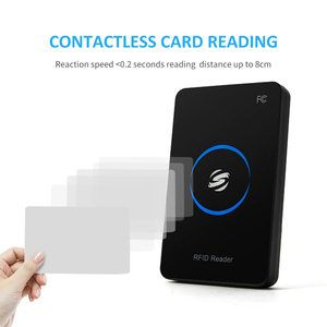 Lector de tarjetas inteligentes de identificación, lector de tarjetas inteligentes de identificación portátil, interfaz R80D USB, control de acceso de escritorio, 125khz, precio barato - Product Image 5
