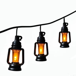 灯油ランプスタイルビンテージシミュレート炎LED屋外ストリングライト中庭パーティーとキャンプ装飾用 - Product Image 6