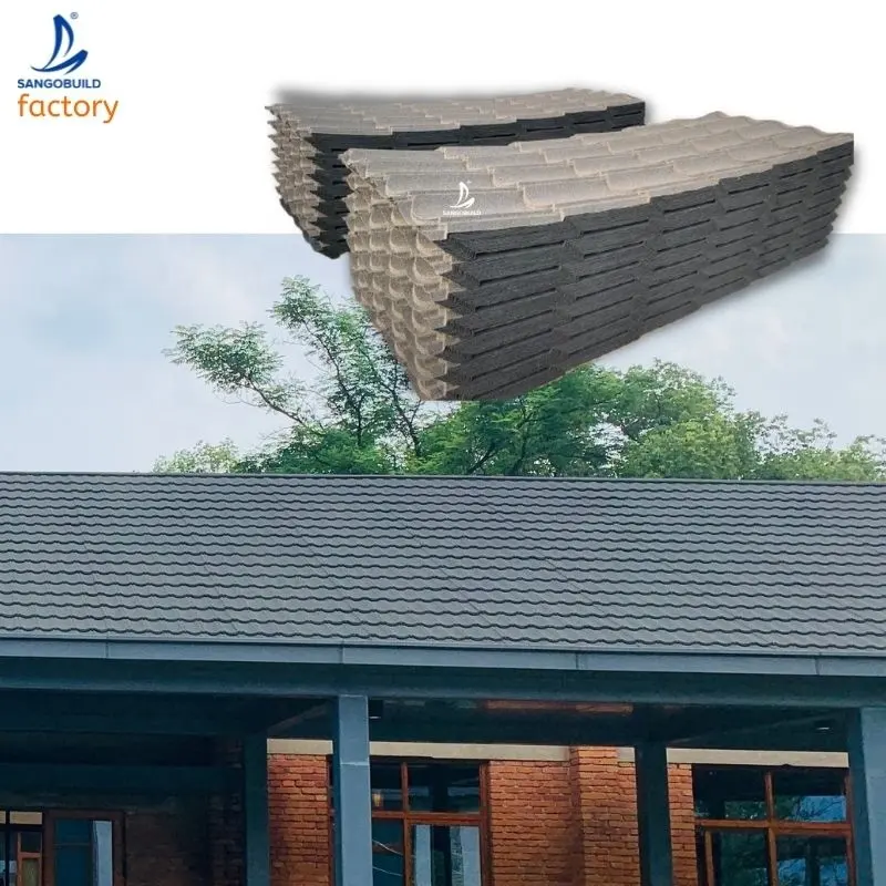 2024 Corrugated Galvalume Lightweight Color Roof Steel Sheet India Cheap Prices Long Spain Stone Coated Metal Roof Tiles America