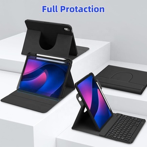 适用于iPad Pro 11英寸M4 5 gen。2024对开盒，带BT无线键盘旋转磁盖，带笔夹 - Product Image 4
