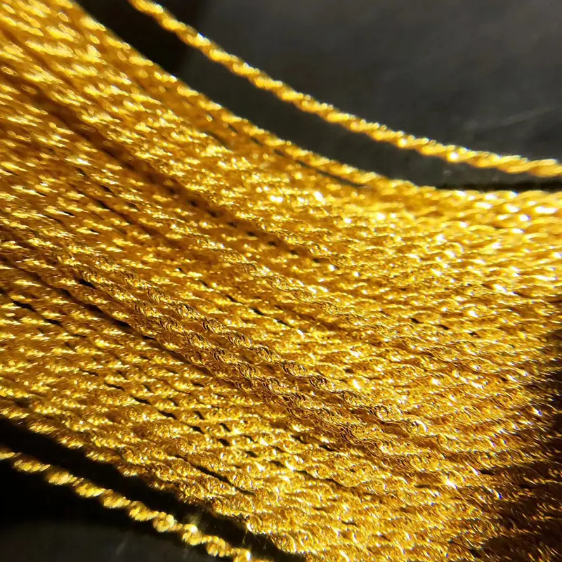 Collier en or pur 18 24 carats collier en or véritable bijoux en or