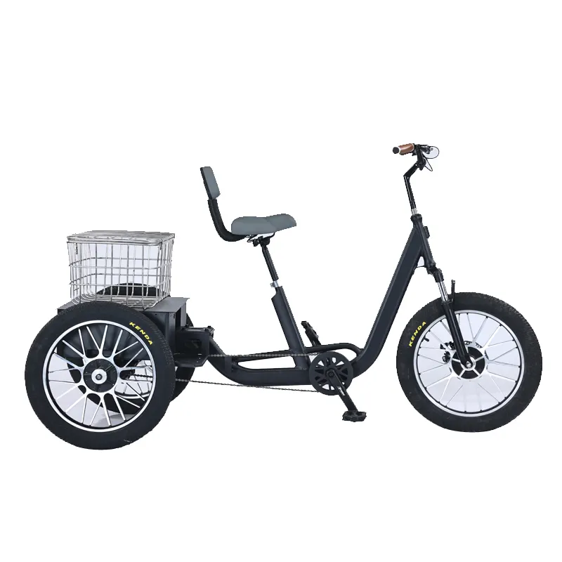 Vélo de livraison électrique 3 roues longue portée vélo cargo vélo électrique e-cargo famille e vélo tricycle électrique