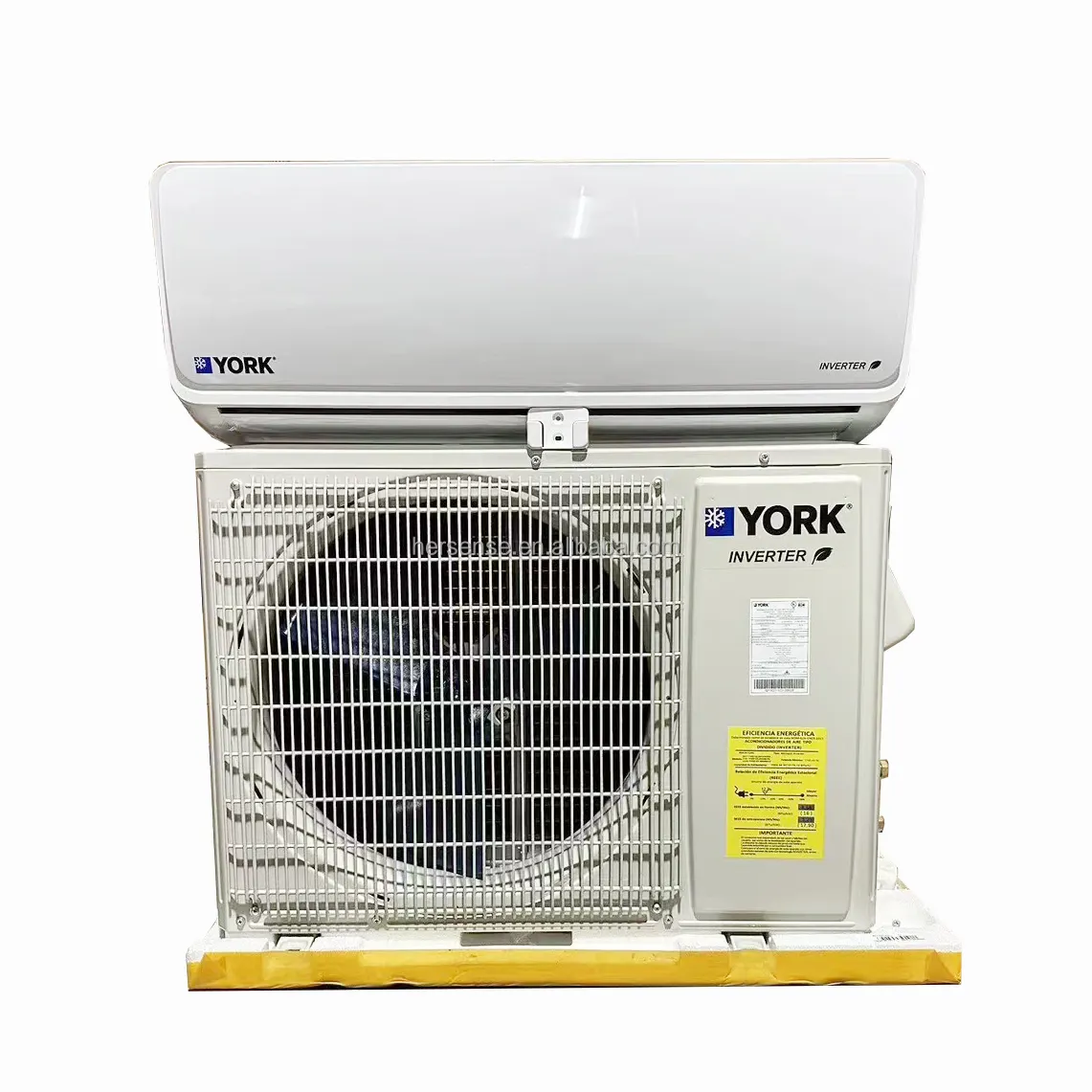 York BTU 12000 Inverter AC pintar, terpasang di dinding dengan pendingin & pemanas efisien R410a unit AC pintar dengan WiFi ponsel