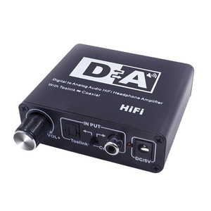 HIFI 24bit DAC Amp convertidor de Audio analógico Digital decodificador 3,5mm AUX RCA amplificador adaptador Toslink Audio Splitter convertidores - Product Image 1