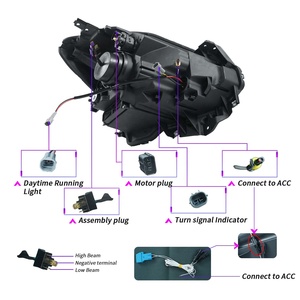 Arkaik değiştirmek için LED far Suzuki Swift 2017 2018 2019 2020 2021 farlar ile DRL sıralı dönüş Swift far