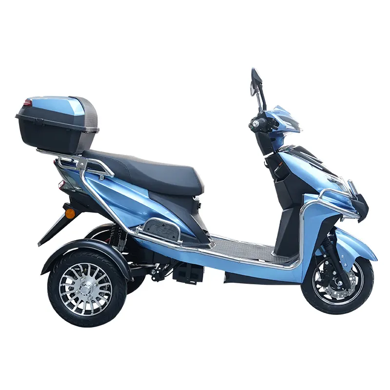 CKD CBU 10 pollici tre ruote triciclo elettrico 500/650/800W 30 km/h velocità auto triciclo elettrico per anziani