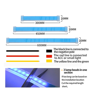 <strong>30cm</strong> <strong>11</strong>.8&quot; 45cm 17.7&quot; 60cm 23.6&quot; Universial Flowing Two Color Ultra-thin Turn Signal Lights <strong>Led</strong> Headlight Strip Flexible <strong>LED</strong> DRL - Product Image 6