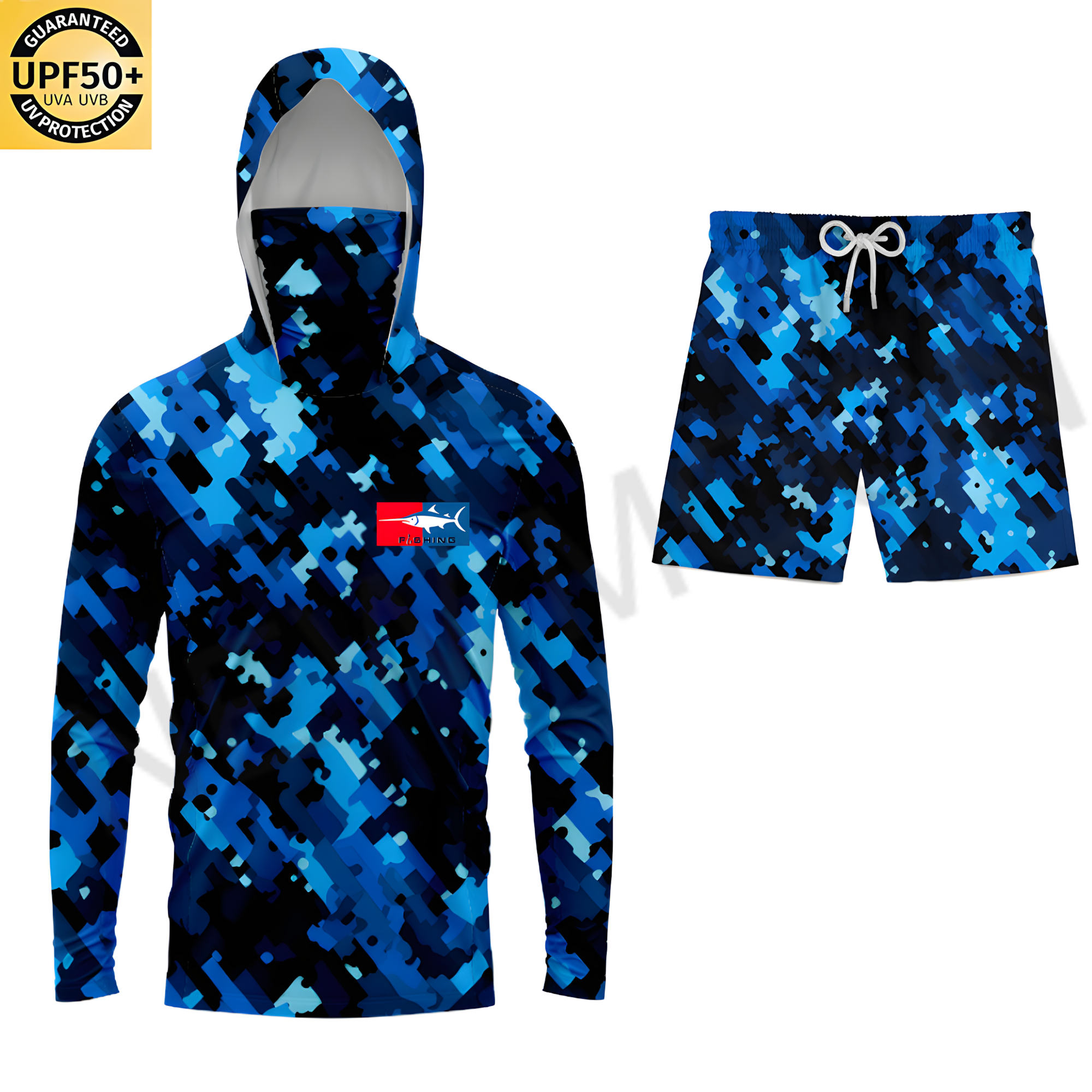 Camouflage blue