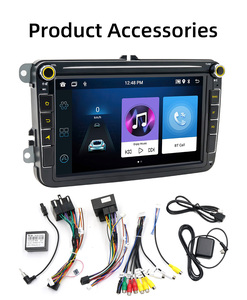 BQCC 8英寸大众全球定位系统播放器，带IPS屏幕Carplay安卓辅助和蓝牙倒车后视和视频输入功能 - Product Image 6
