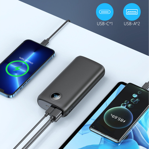 22.5w便携式充电器移动电源，带双usb-c和USB输出的LED显示屏20000mAh快速充电便携式电池组 - Product Image 4