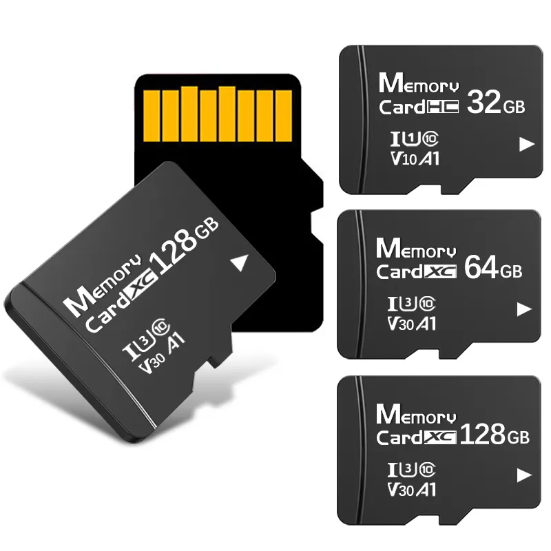 Usine TF 2GB 4GB Flash Memoria Carte Classe 10 32GB 64GB 128 GB 256GB 1TB caméra mémoire carte sd 128 gb