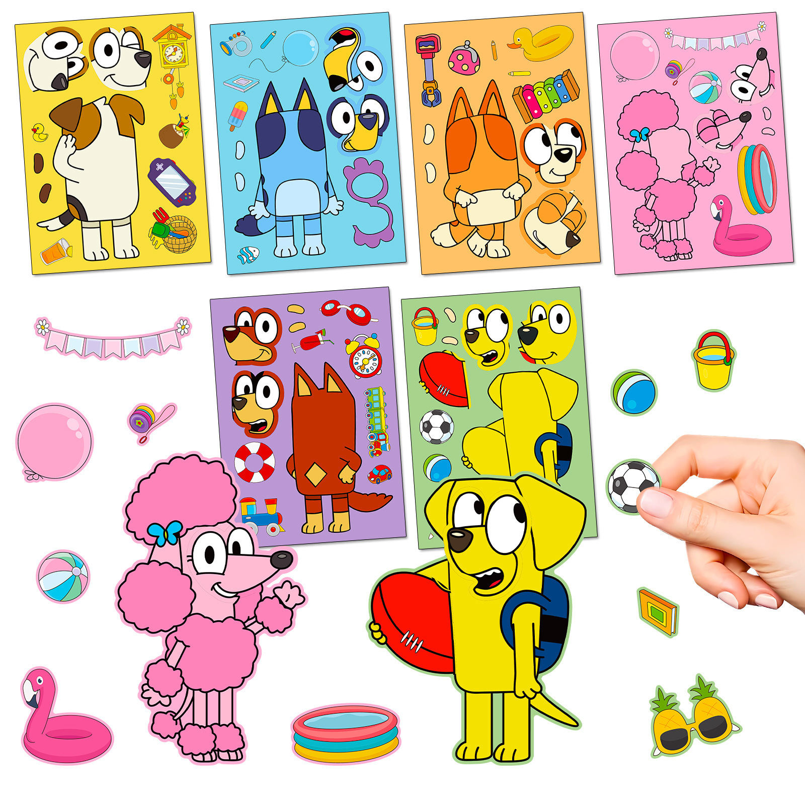 Vendu par multiple de 6 - T01041392 Cartoon Dog Fac