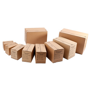 Single Wall 3ply Wellpappe schachteln Günstige Low MOQ Mailing Umzugs kartons mit Präge druck Handhabung - Product Image 2