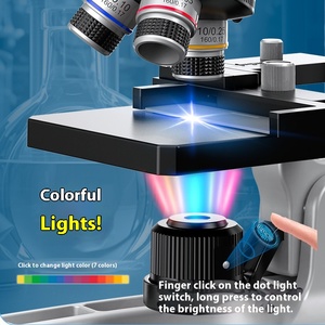 16000x光学显微镜科学实验套装儿童LED光源早教学生礼品厂家批发 - Product Image 4
