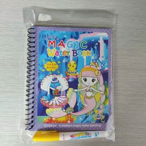 儿童绘画彩色魔术水绘本笔着色数字绘制便携式书魔术画板 - Product Image 6