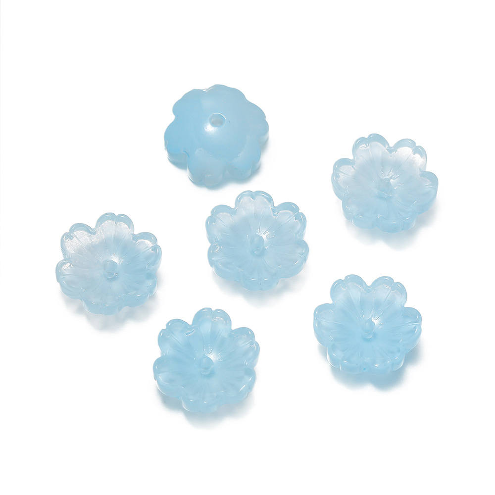 Glass spacer beads - blue