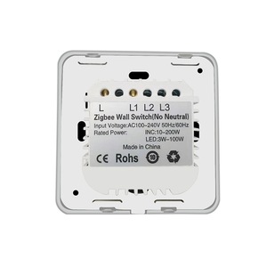 Zigbeeタッチスイッチ1/2/3ギャングTuyaスマートライフリモコンライトスイッチ、Googleホームボイスコントロールウォールスイッチ付き - Product Image 5