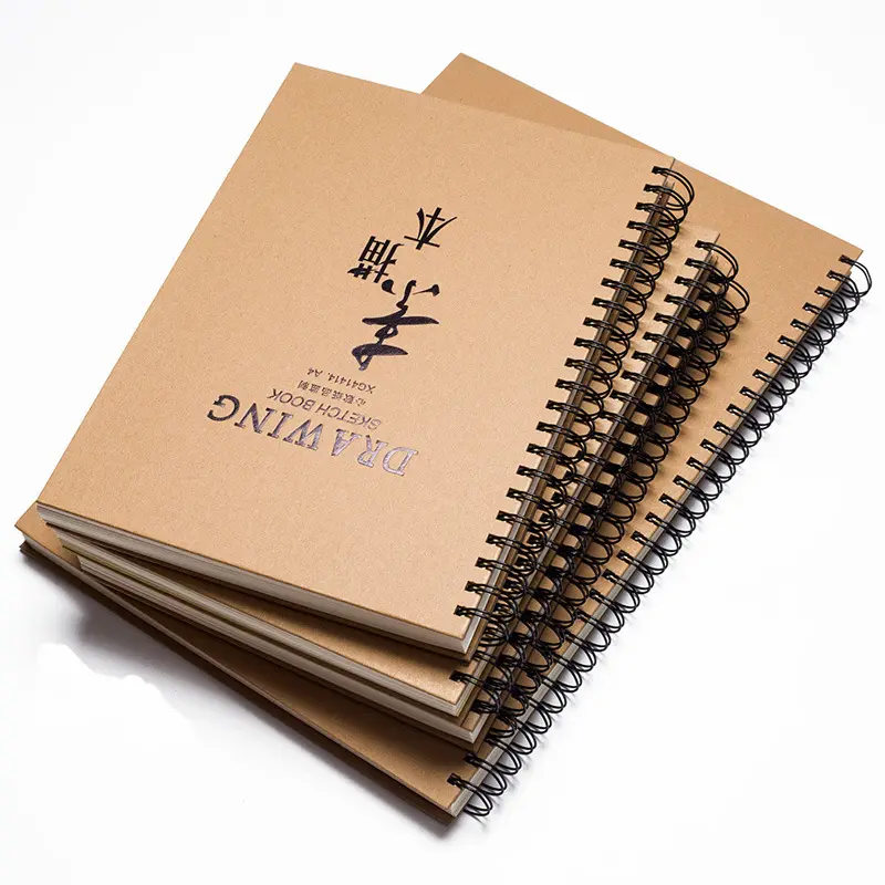 Cuaderno de notas de hojas sueltas para oficina, Impresión de libro personalizado, diario, carcasa dura, manual, para pintar BOCETOS