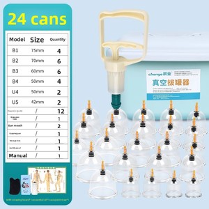 Ev kullanımı için 24 büyük vakum çukurluğu seti güzellik salonları için geleneksel çin tıbbı hava ekstraksiyon tedavisi - Product Image 6