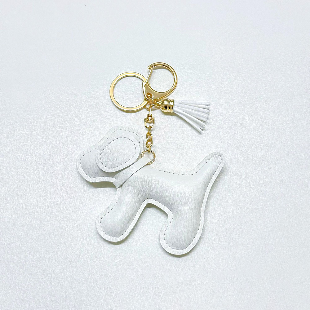 Porte-clés blanc