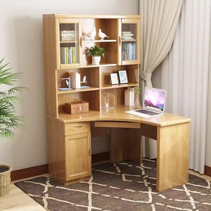 Moderner Stil Vollholz MDF Schreibtisch Buchhandlung Bücherregal Computer tisch Studie Workshop Labor Lernen Taichung Logwood Design - Product Image 2