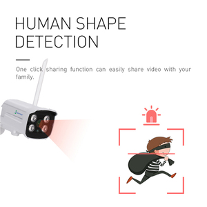 8CH H.265 sistema di telecamere di sicurezza IP WiFi esterno 2MP Wireless CCTV NVR kit di rilevamento del movimento grandangolare HDD ODM personalizzabile - Product Image 5