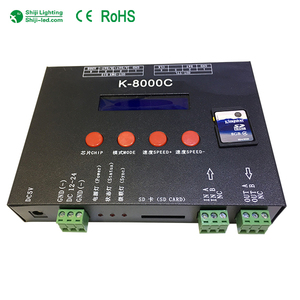 Светодиодный пиксель контроллер K-8000C оригинальный ws2812 K8000C SPI 1024 пиксели программируемый DMX512 ws2811 SD Card пикселей светодиодный контроллер - Product Image 1