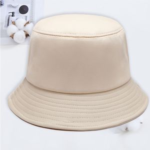 Açık düz üst geniş ağız spor Visor seyahat balıkçı moda yaz kap % 100 pamuk düz renk tasarımcı katlanabilir kova şapka