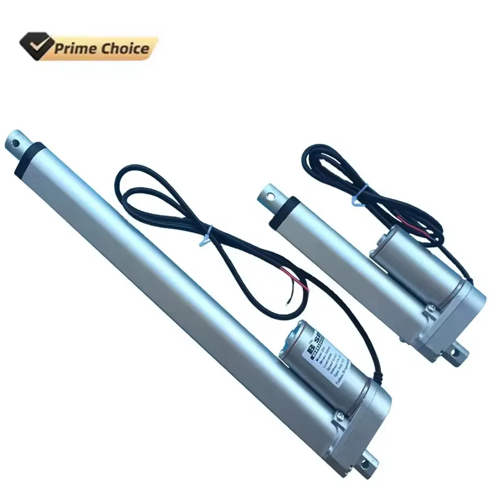 600mm 800mm 250mm 100mm 1000mm 12000N heavy duty dc 12v attuatore lineare 24v 150 kg IP67 mini attuatore per finestra di scorrimento impermeabile