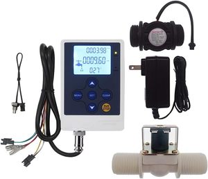 G1 akış sensörü ile DIGITEN 12V güç su debimetre denetleyici Solenoid vana OEM ölçüm uygulamaları için özelleştirilebilir