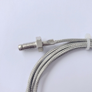 A/B级M6螺钉PT100型温度传感器，带SS编织电缆3根线 - Product Image 2