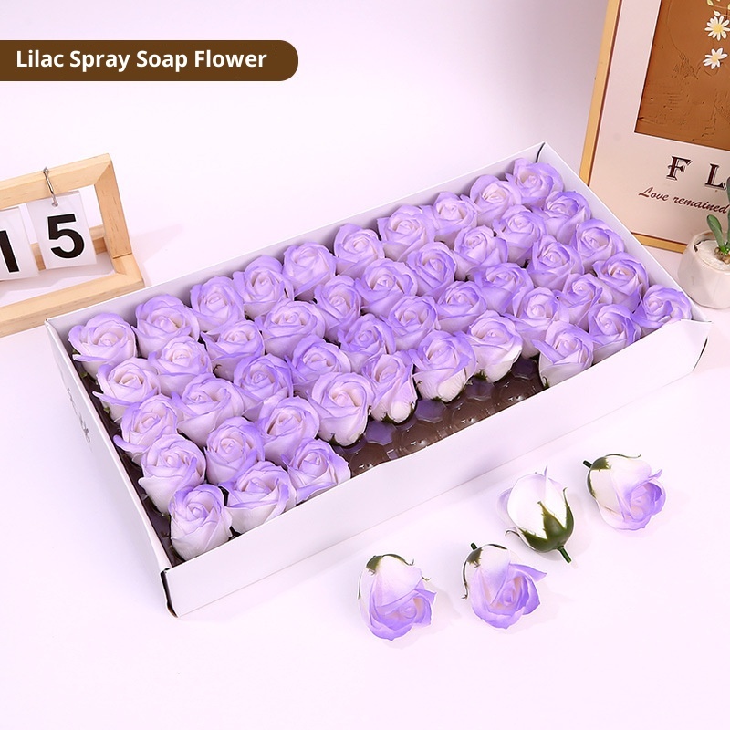 Fleur de savon en spray lilas