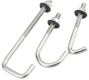 M5 M6 Thép Không Gỉ 304 J Mái Nhà <span class=keywords><strong>Hook</strong></span> Bolt Với Hex Nut Cao Su Máy Giặt - Product Image 2