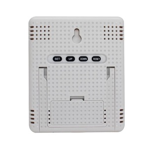 美国乡村多功能温湿度显示带微笑的竹木液晶时钟 - Product Image 6