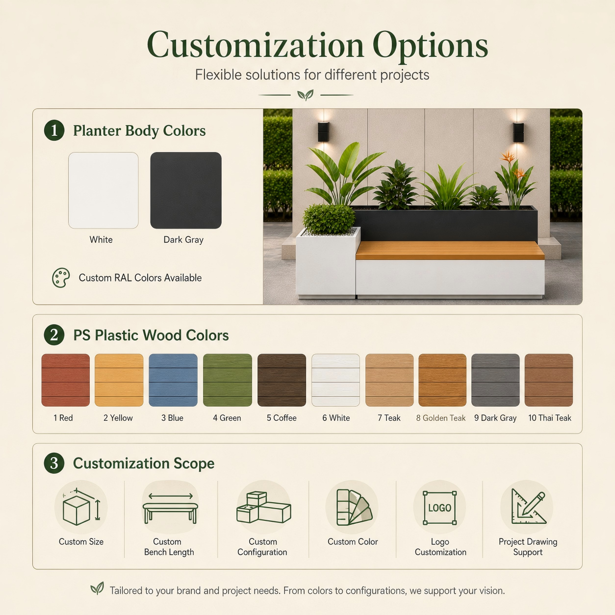 Customized colors