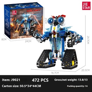 Pädagogische Programmierung für Kinder DIY-Bausteine JJJ9021 Zusammen gebauter fern gesteuerter Roboter Modell Toy Factory Großhandel - Product Image 6