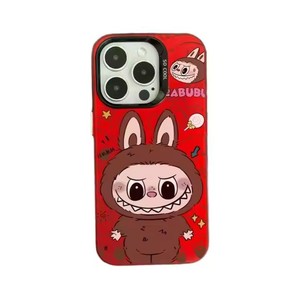 LabubuアンチフォールプロテクトケースiPhone 16 15 Pro Max 13/11 Samsung Mobiles PC素材磁気機能付きIMD1214 - Product Image 2