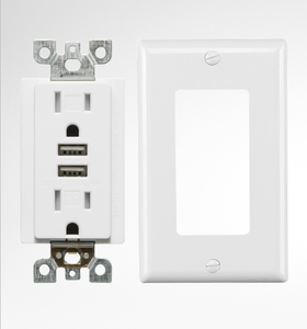2025 UL 4.8A a型USB插座墙壁插头插座电源插座/儿童安全，价格优惠 - Product Image 1