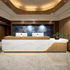 Tùy chỉnh hiện đại đơn giản tiếp nhận gỗ bàn cho văn phòng công ty tư vấn thanh bảng truy cập Thẩm mỹ viện trường thanh toán - Product Image 3