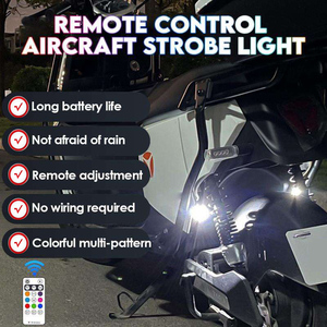 リモコン付きの新しいLED RGB点滅警告灯防水USB充電屋外ナイトナビゲーション航空機ドローンライト - Product Image 2