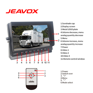 10.1 Inch IPS Digital Heavy Duty Vehicle <strong>Monitors</strong> 3CH AHD 1080P 720P PAL NTSC CVBS Backup Camera AV <strong>Input</strong> AHD Rear View <strong>Monitor</strong> - Product Image 5