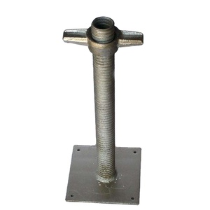松茂可调建筑建材金属钢螺丝脚手架u型头底座千斤顶 - Product Image 5