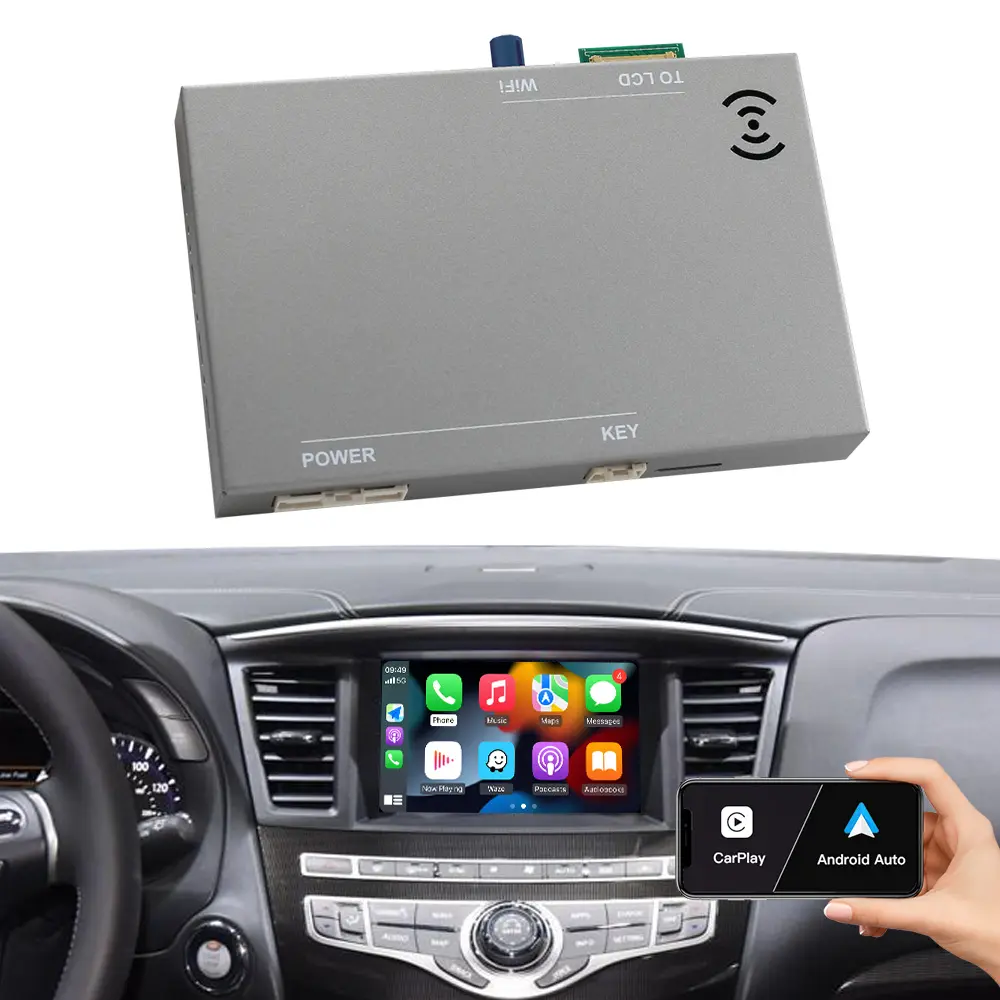 Autoabc sans fil pour Infiniti Q50 Qx50 Qx60 7 ''Carplay Android Auto Interface sans fil Carplay Module