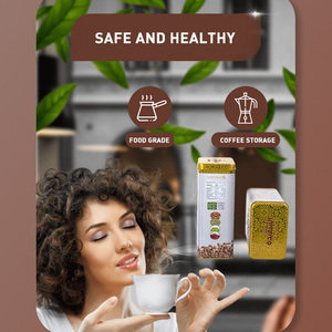 工厂新设计产品食品级锡罐带盖定制矩形茶罐盒咖啡金属包装容器 - Product Image 5